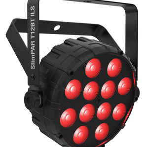 (2) Chauvet DJ SLIMPAR T12 BT ILS Wireless Par Wash Up-Lights w/ Bluetooth