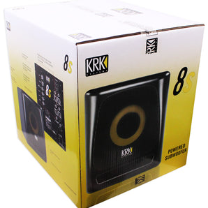 KRK 8S v2 8" 109w Powered Studio Subwoofer w/Class D Amp, MDF Enclosure+Bass Pad