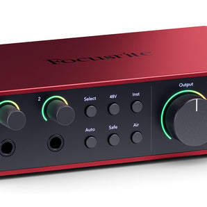 Focusrite Scarlett 2i2 4th Gen Studio Recording USB Audio Interface+Software