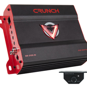 Crunch DR-2125.1D 2125 Watt Mono Amplifier 2 Ohm Class D Car Audio Amp