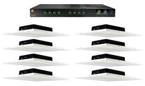 CSMA240 2 x 40W Amplifier + (Qty 8) Drop Ceiling Tile Speaker Package