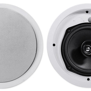 (2) Control 26C 6.5" 150 Watt In-Ceiling White Home Theater Speakers 16-ohm