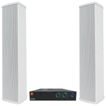 CSA 280Z Amplifier + (2) White Column Line Array Speakers