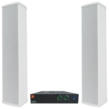 CSA 280Z Amplifier + (2) White Column Line Array Speakers