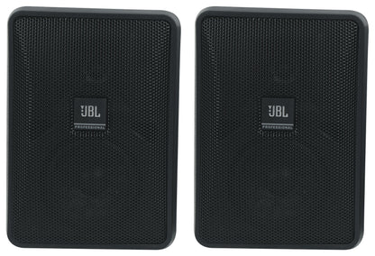 JBL Control 23-1 Black 6-Pack + RCS180-6 6-Zone Amplifier Bundle
