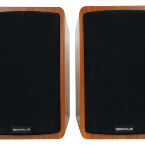 Rockville ELITE-5C Classic Wood 800w Home Theater 5.25" Bluetooth Bookshelf Speakers