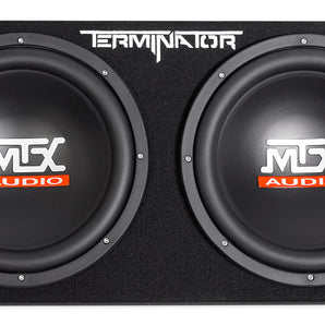 MTX Terminator TNP212DV 500w RMS Dual 12” Subwoofers+Vented Sub Box+Amplifier