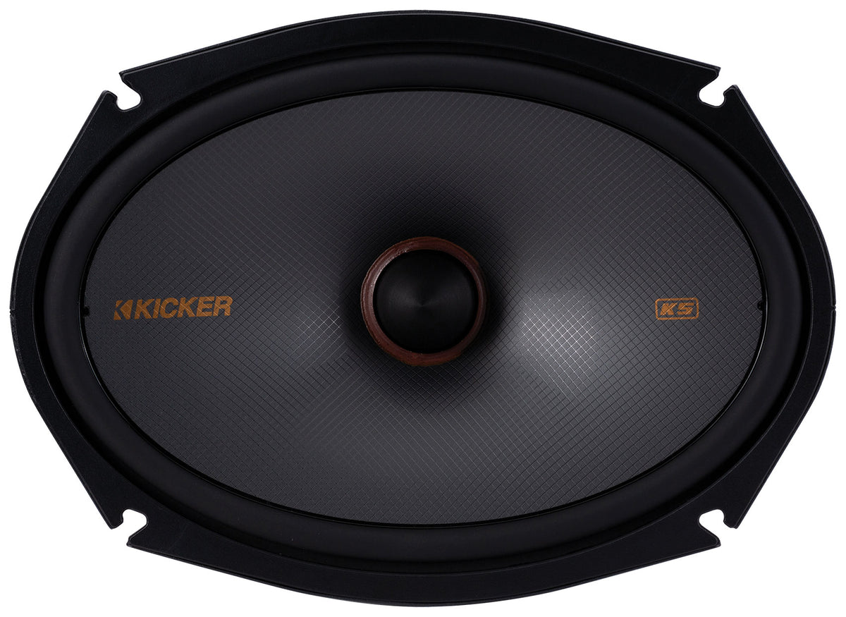 2) Kicker 51KSS369 6x9" + 2.75" 3-Way Car Audio Component Speakers w/1" Tweeters