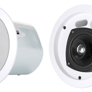 2) JBL Control 24CT 4" 70v Commercial Restaurant/Bar/Cafe White Ceiling Speakers