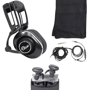 Blue Lola Black Over-Ear Studio Headphones w/ 50mm Drivers+Free TRuRock Earbuds