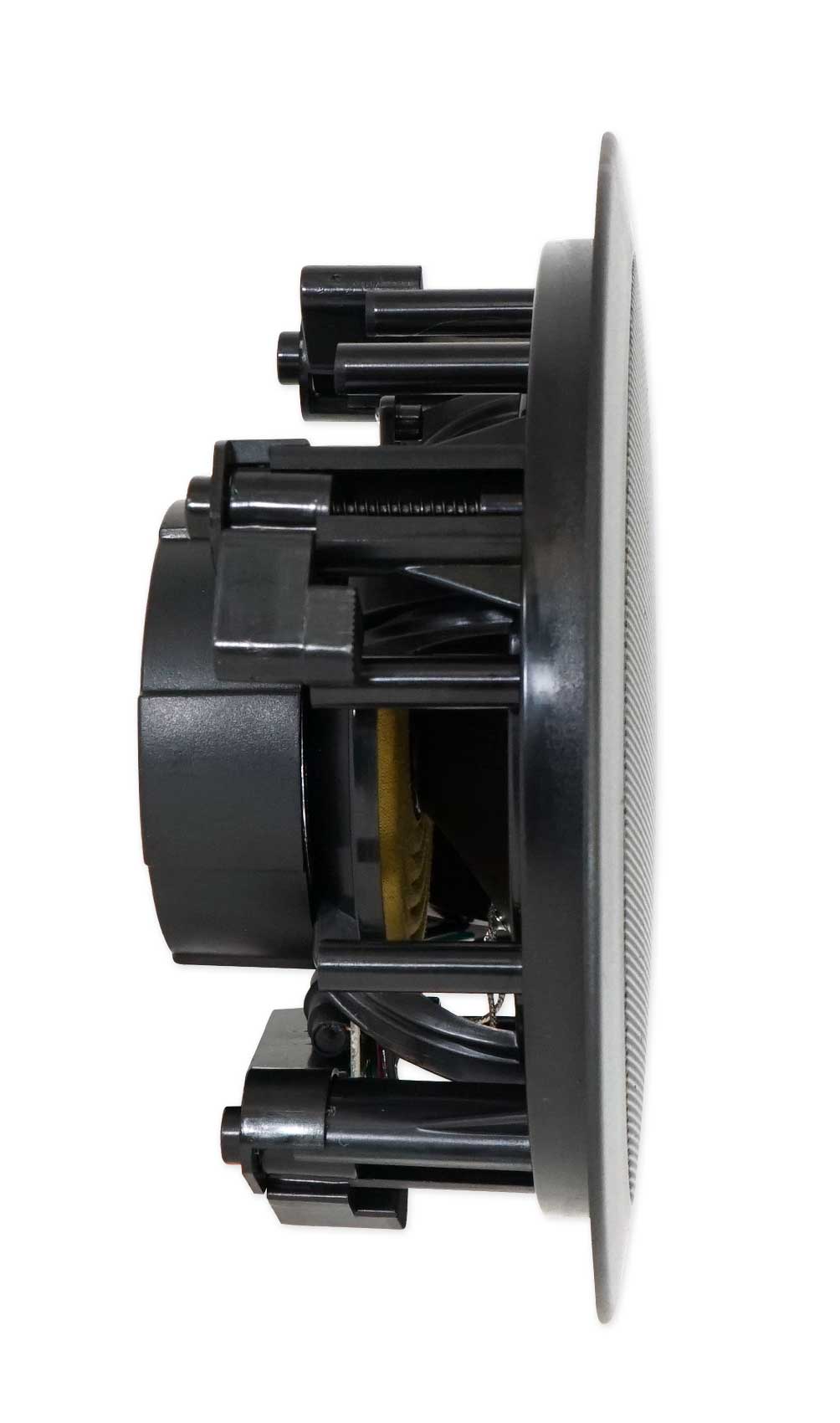 Rock Zone 8 Ch. Multi Room Receiver+(8) 5.25" Black Ceiling Speakers