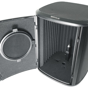 Rockville ISOBOX Portable Sound Isolation Box w/ Mic Stand, Pop Filter & Acoustic Foam