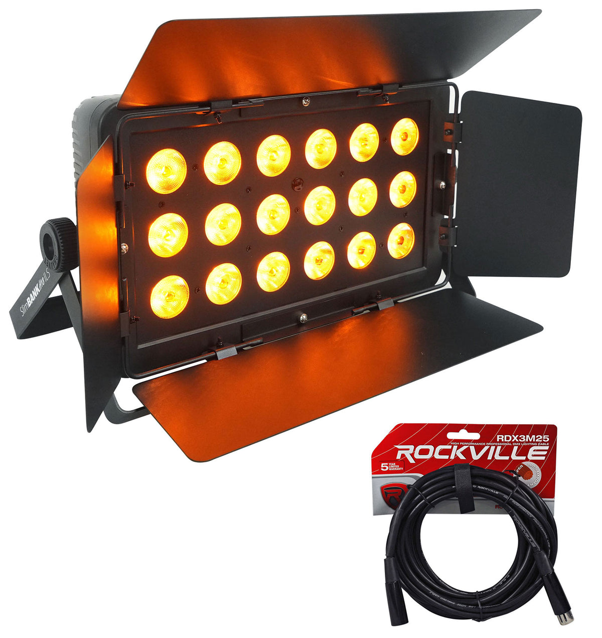 SLIMBANK H18 ILS Wash Light with 25 Ft DMX Cable