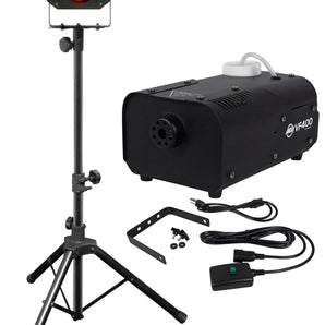 Chauvet DJ LED Followspot 75ST DMX/Manual 7 Color Light w/ Stand + Fog Machine