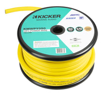 KICKER 47KMWPY050 Full-Spec OFC 50 ft. 1/0 AWG Yellow Marine Power Wire KMWPY050