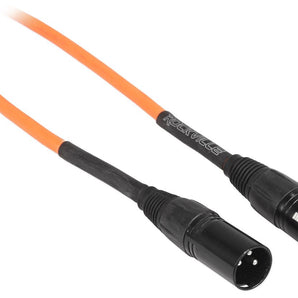 Rockville RCXFM100P-O Orange 100' Female to Male REAN XLR Mic/Speaker Cable