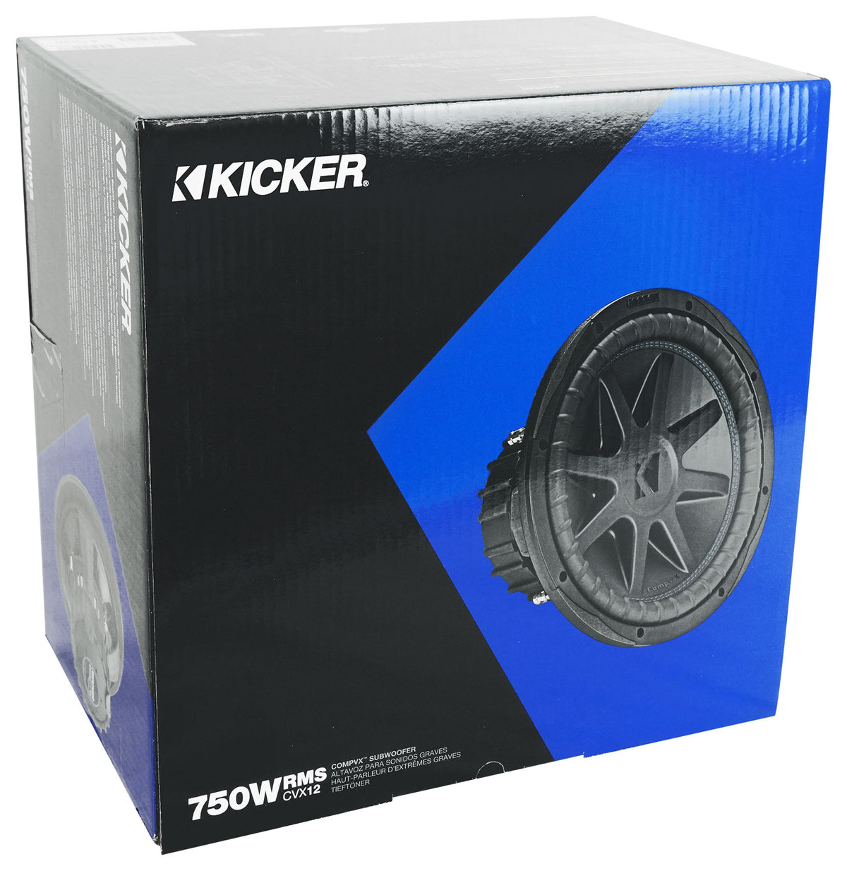 Kicker 50CVX124 COMPVX 12" Car Audio Subwoofer DVC 4 Ohm Sub CVX124
