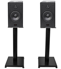 (2) HD5B 5" Powered Bluetooth Bookshelf Speakers w/21" Stands