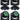 (4) American DJ ADJ VIZI HEX WASH 7 RGBWA+UV LED Wireless DMX Moving Head Lights