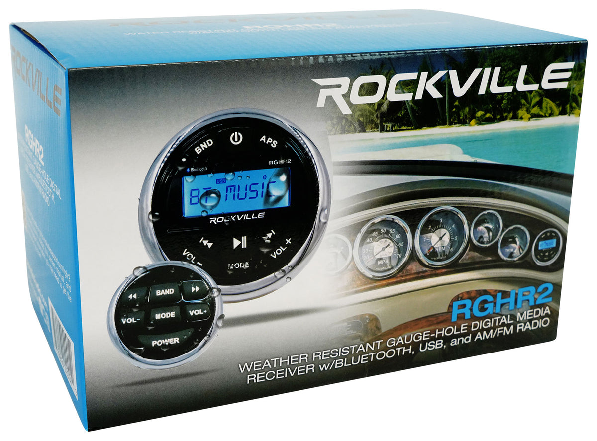 RM-PREMIUM-65 WHITE 2-Pack + DBM45 + RGHR2 Marine Amplifier Bundle