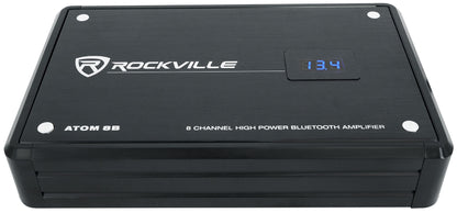 ATOM 8B 8-Channel Marine/Boat Bluetooth Amplifier+Kicker 4-Zone Control