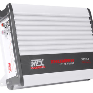 MTX WET75.2 400 Watt 2-Channel Marine Amplifier Amp For Boat/ATV/UTV/RZR/Cart