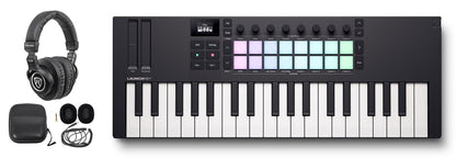 Launchkey Mini 37 MK4 Keyboard Controller + PRO-M50 Studio Headphones