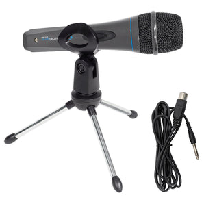 Technical Pro Dynamic Microphone+XLR Cable+Desktop Tripod Mic Stand w/ Clip