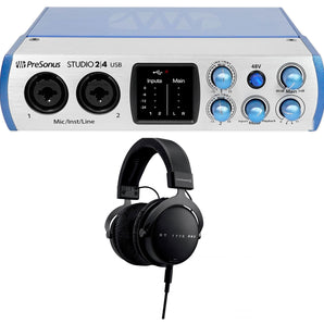 Beyerdynamic DT 1770 Pro 250 Ohm Studio Recording Headphones+Presonus Interface