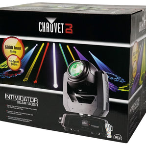 (2) Chauvet DJ Intimidator Beam 140SR DMX Moving Head Beam Lights + Road Case