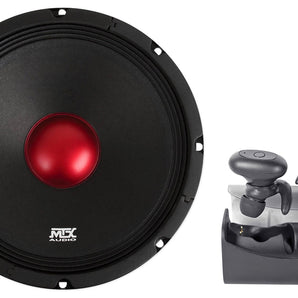 MTX Thunder RTX108 10” 500w Mid-bass/Midrange Car/Pro Speaker+TRuRock Earbuds