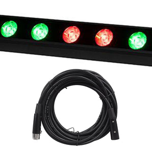 American DJ ADJ UBL12H IP20 12x20w RGBAL LED DMX Wash Strip Light Bar+DMX Cable