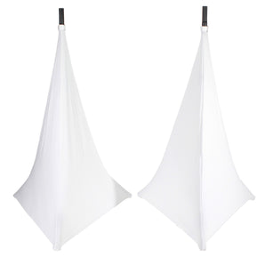 ProX X-SP2SC-WX2 (2) White Lycra 2 Sided Cover Scrims for Speaker Lighting Stand