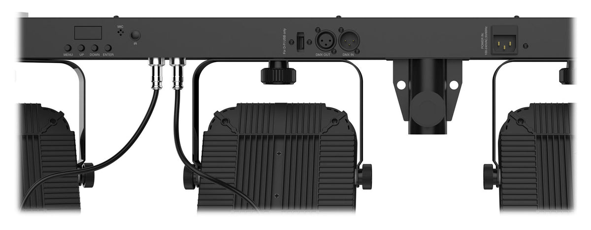 Chauvet DJ 4BAR HEX ILS RGBAW+UV LED Wash Lighting System w/Stand+Footswitch+Bag
