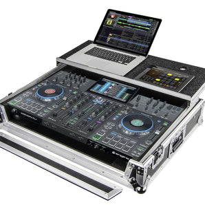 Odyssey FZGSPRIME4 Hard Flight Case+Glide Shelf For Denon Prime 4 DJ controller