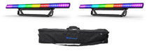 (2) COLORSTRIP PIX ILS LED DMX Light Bar Strips w/ Eye-Candy FX + Bag