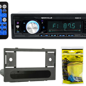 Single-Din Digital Media Bluetooth Receiver + Install For 1999-2000 Honda Civic