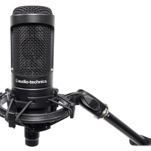 Audio Technica AT2050 Podcast Podcasting Microphone+Stand+Shockmount+Pop Filter