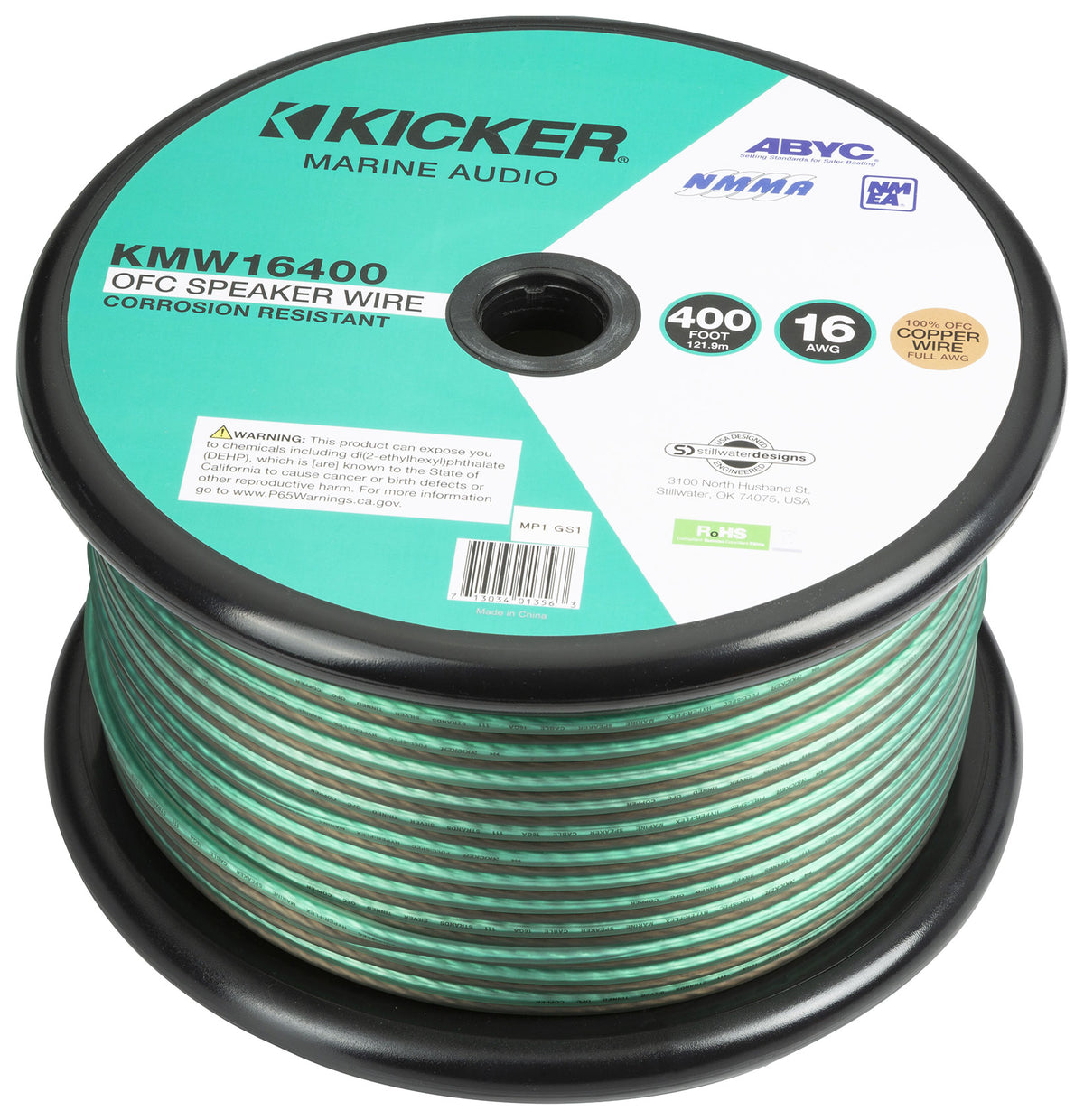 KICKER 47KMW16400 400 ft. 16 AWG Marine Speaker Wire KMW16400