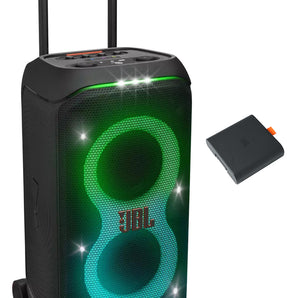 JBL PartyBox Stage 320 Portable LED Party Speaker w/18 Hour Battery+2nd Battery