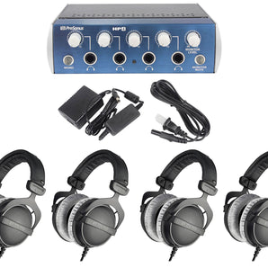 4) Beyerdynamic DT-770-PRO-250 Studio Tracking Headphones+Presonus Headphone Amp