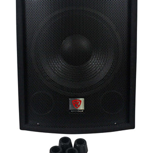 Rockville SBG1128 12 600 Watt Passive Pro DJ Subwoofer, MDF Cabinet/Pole Mount