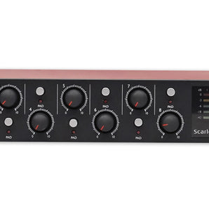 Focusrite Scarlett OctoPre 8-Ch Microphone Pre Amp+Samson Lambskin Headphones