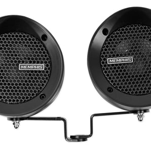 Memphis Audio MXABMB2 (2) Speakers+Amplifier For Motorcycle/ATV/Scooter/Dirtbike