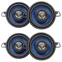 (4) HCC35CX 3.5" 50 Watt 2-Way Coaxial Car Audio Speakers