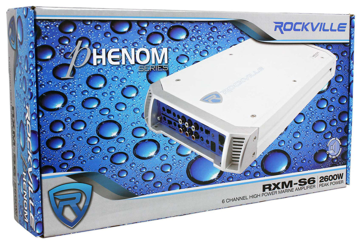 RXM-S6 Marine Amplifier + 4-Zone Level Control Bundle