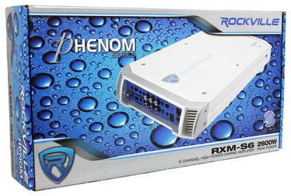 RXM-S6 Marine Amplifier + 4-Zone Level Control Bundle