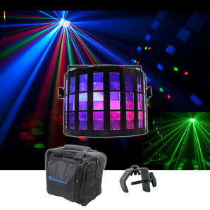 Chauvet DJ Mini Kinta IRC DMX RGBW Derby Club Stage Effect Beam Light+Bag+Clamp