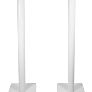 Pair Rockville RS37W 37" Steel Bookshelf Speaker/Studio Monitor Stands in White