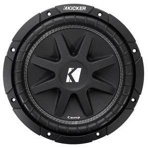 Kicker C10-4 (43C104) Comp 10" Comp10 Car Subwoofer+DXA125.2 Amplifier + Amp Kit